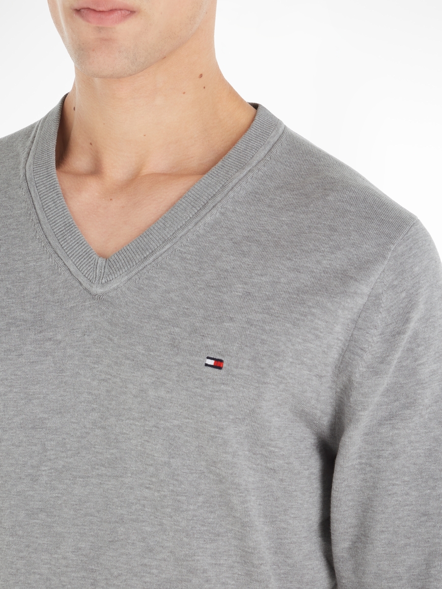 Pull van het merk Tommy Hilfiger in het Grijs