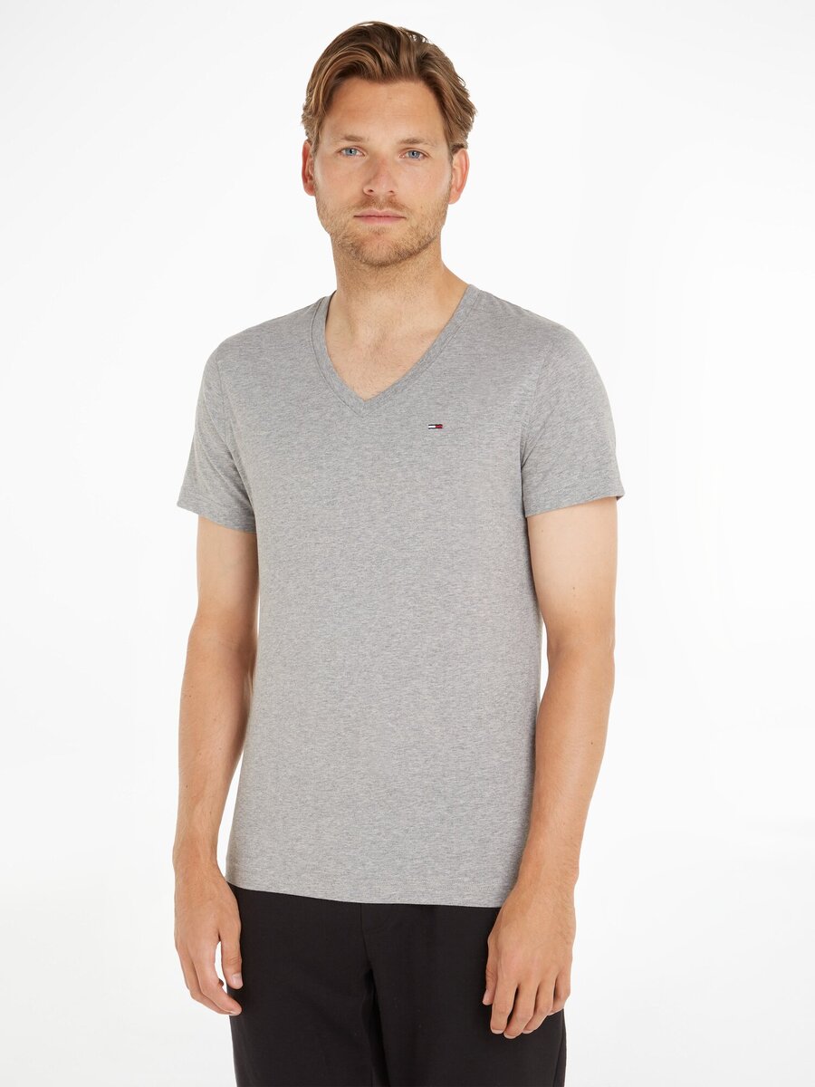 T-shirt van het merk Tommy Jeans in het Grijs