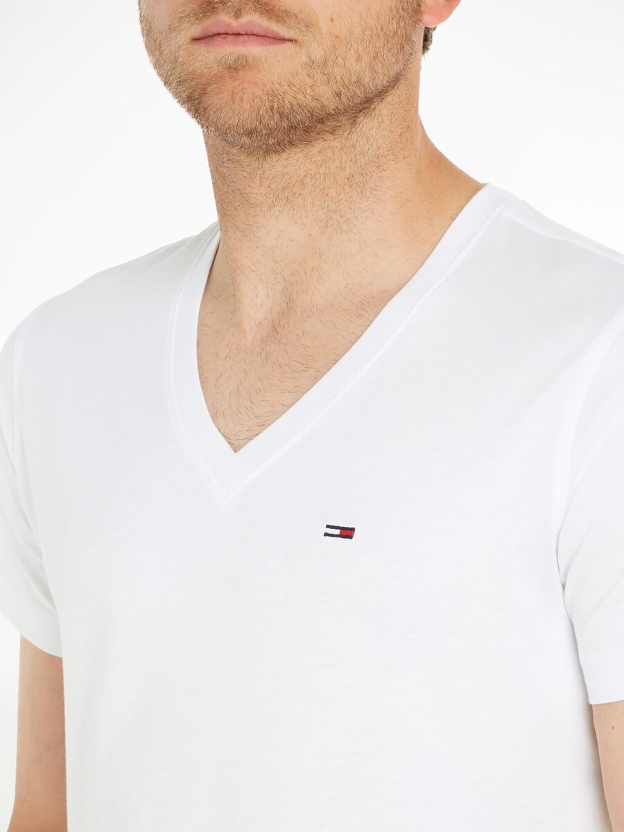 T-shirt van het merk Tommy Jeans in het Wit