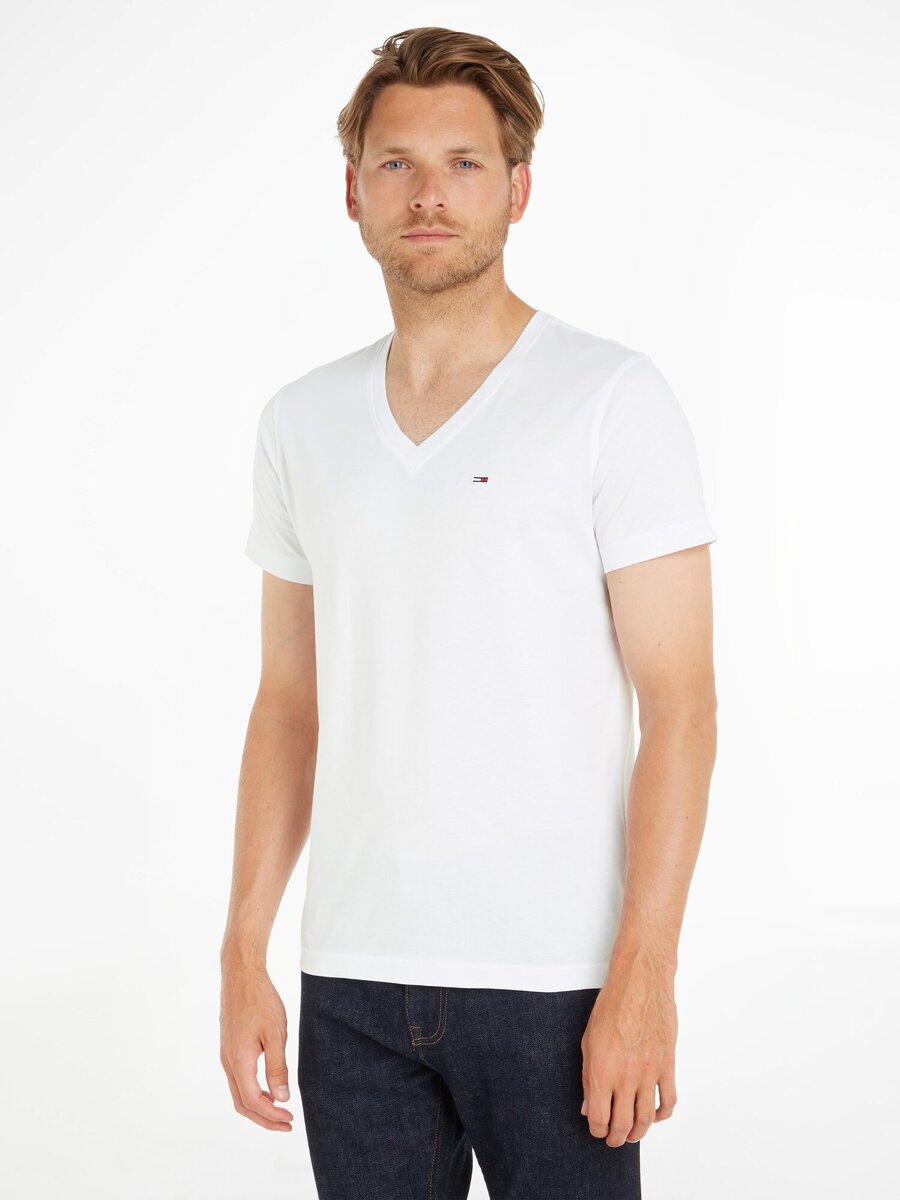 T-shirt van het merk Tommy Jeans in het Wit