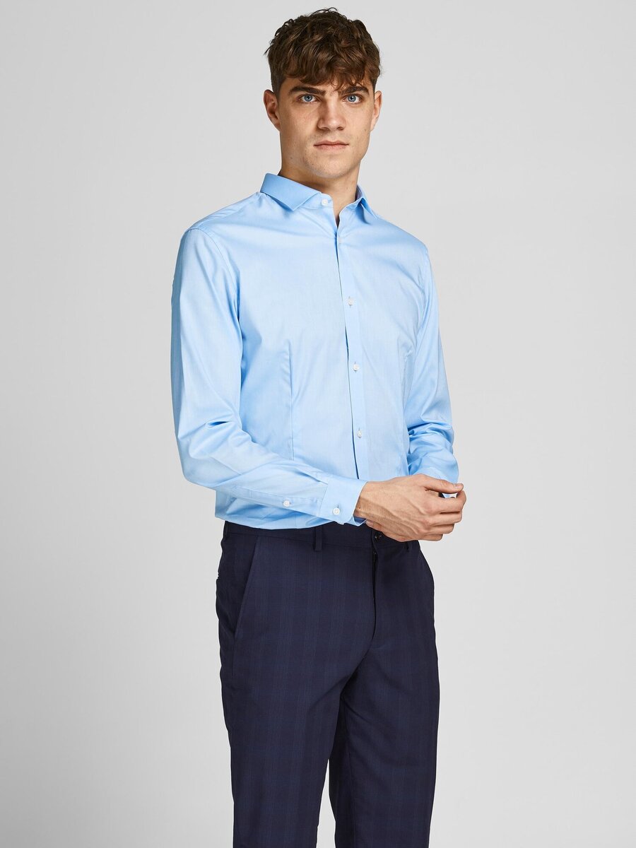 Hemd van het merk Jack & Jones Premium in het Blauw