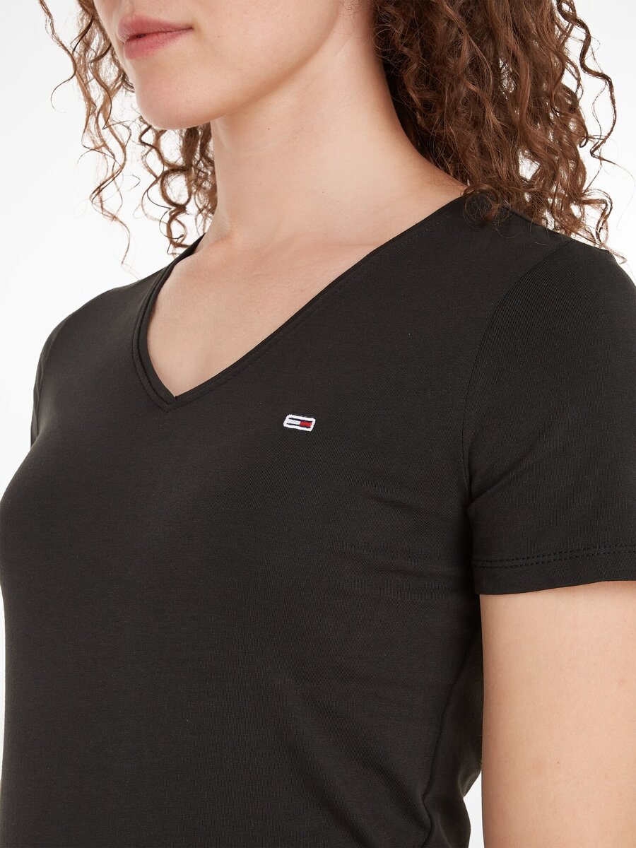 T-shirt van het merk Tommy Jeans in het Zwart