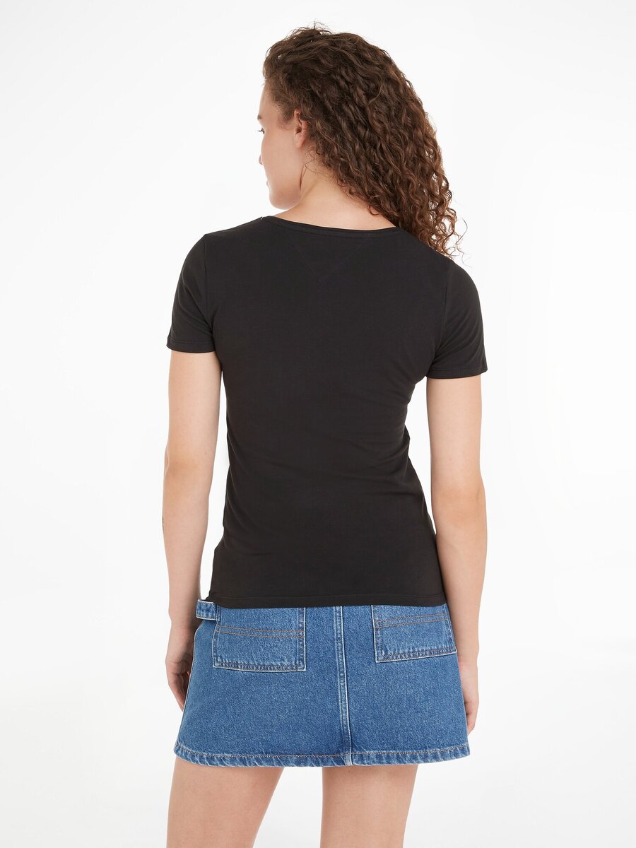 T-shirt van het merk Tommy Jeans in het Zwart