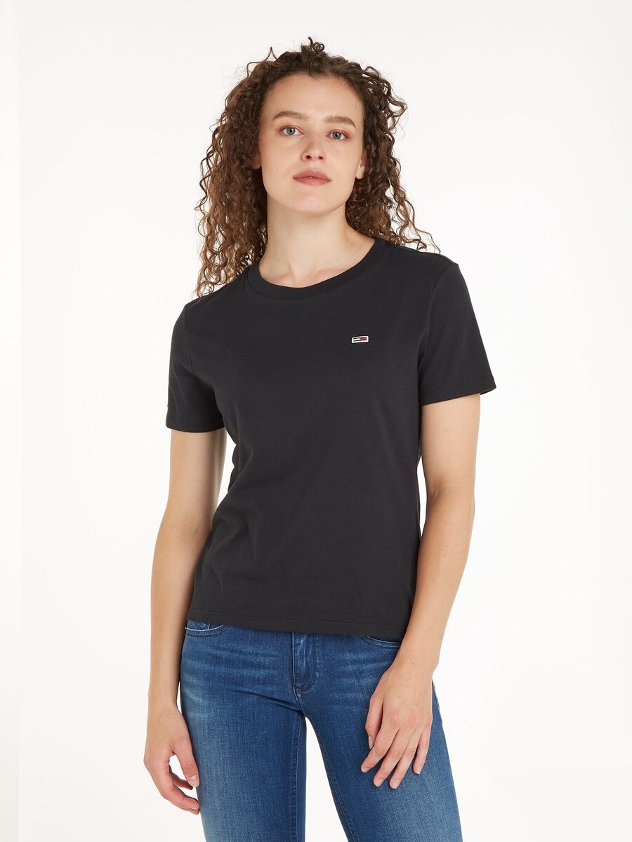 T-shirt van het merk Tommy Jeans in het Zwart