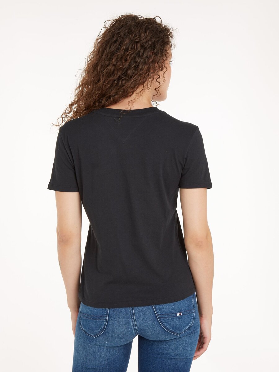 T-shirt van het merk Tommy Jeans in het Zwart