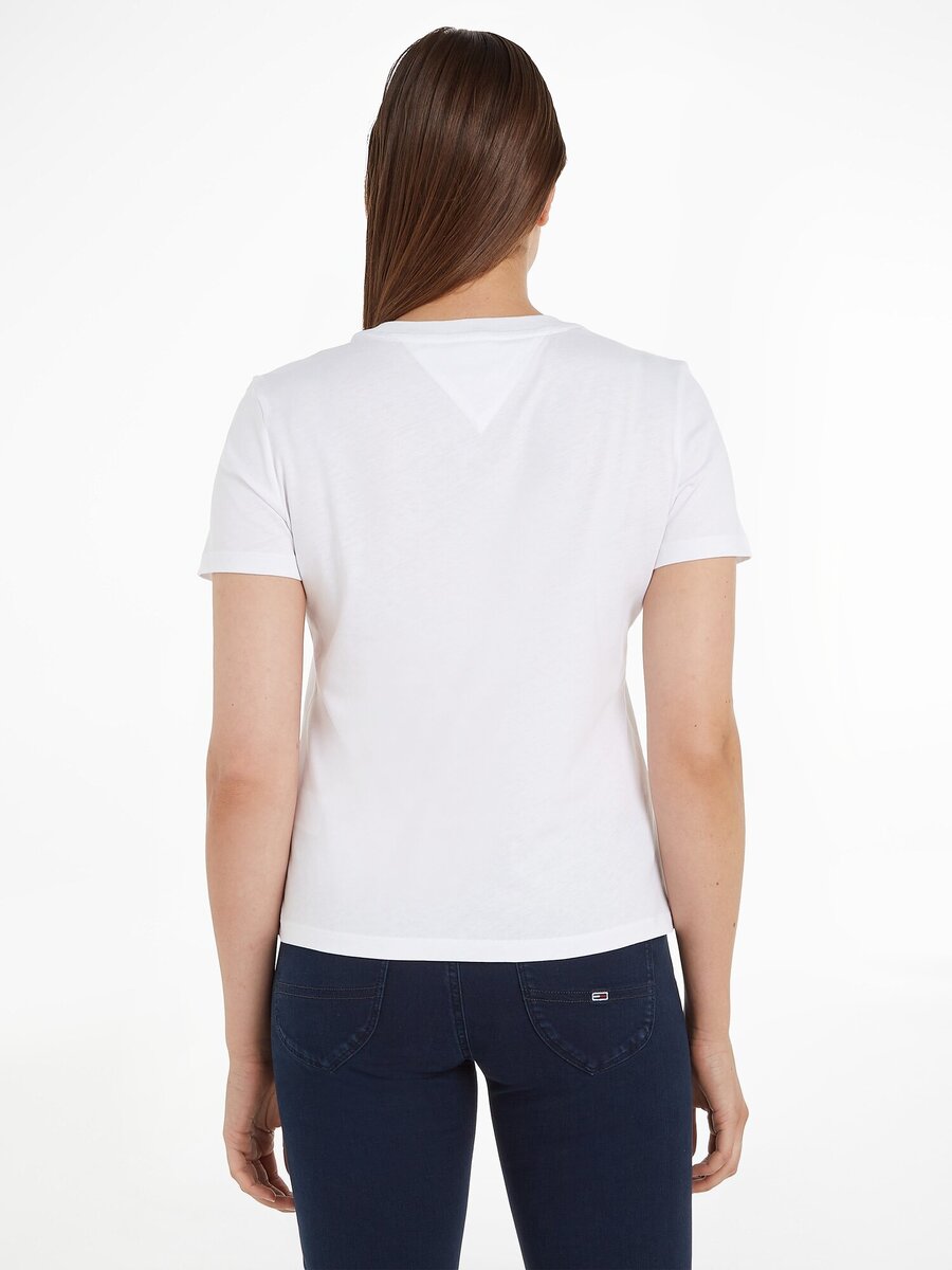 T-shirt van het merk Tommy Jeans in het Wit