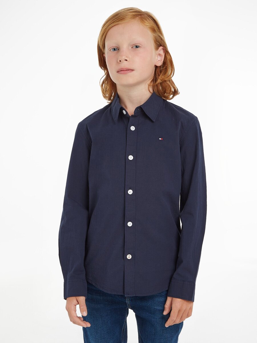 Hemd van het merk Tommy Hilfiger in het Marine
