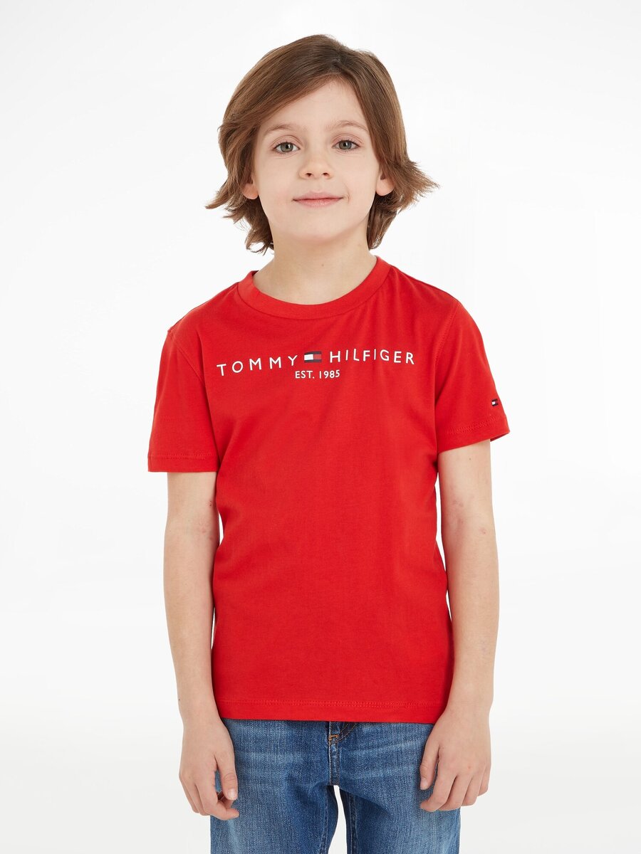 T-shirt van het merk Tommy Hilfiger in het Rood
