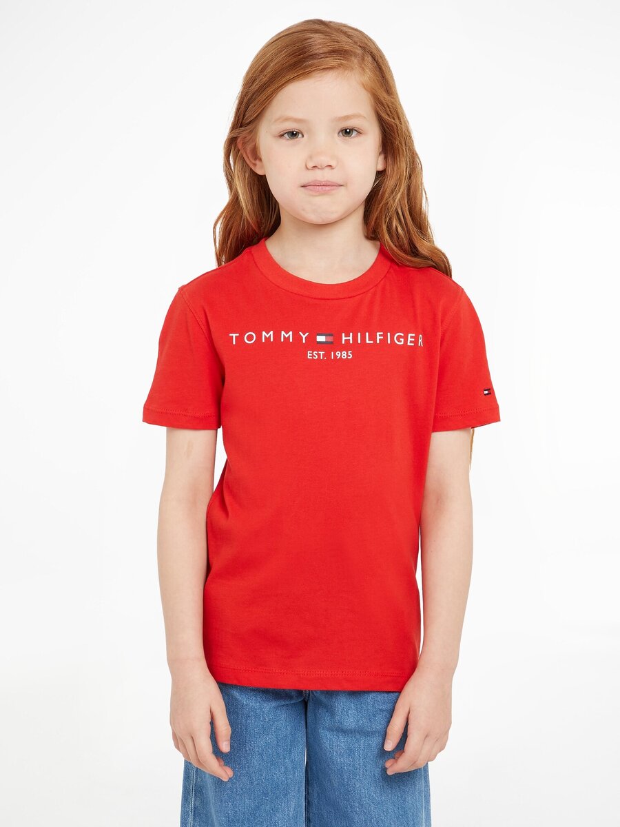 T-shirt van het merk Tommy Hilfiger in het Rood