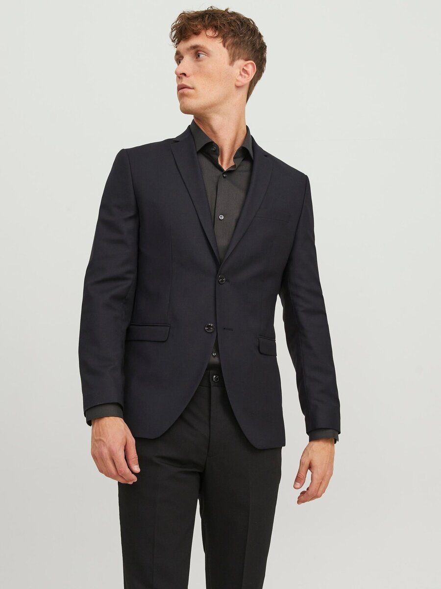 Blazer van het merk Jack & Jones Premium in het Zwart
