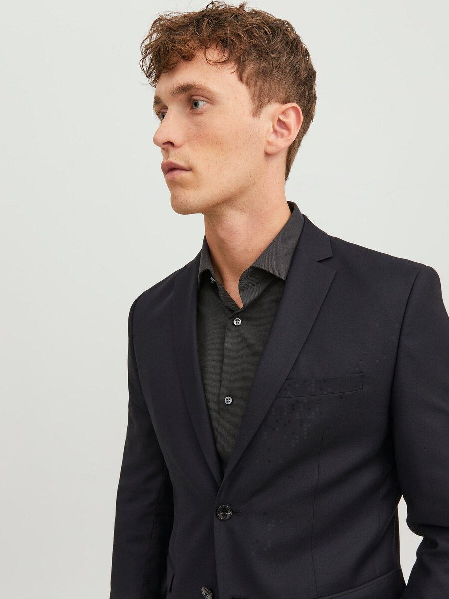 Blazer van het merk Jack & Jones Premium in het Zwart