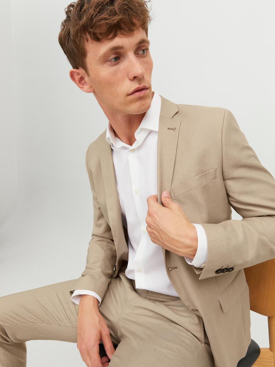 Blazer van het merk Jack & Jones Premium in het Beige