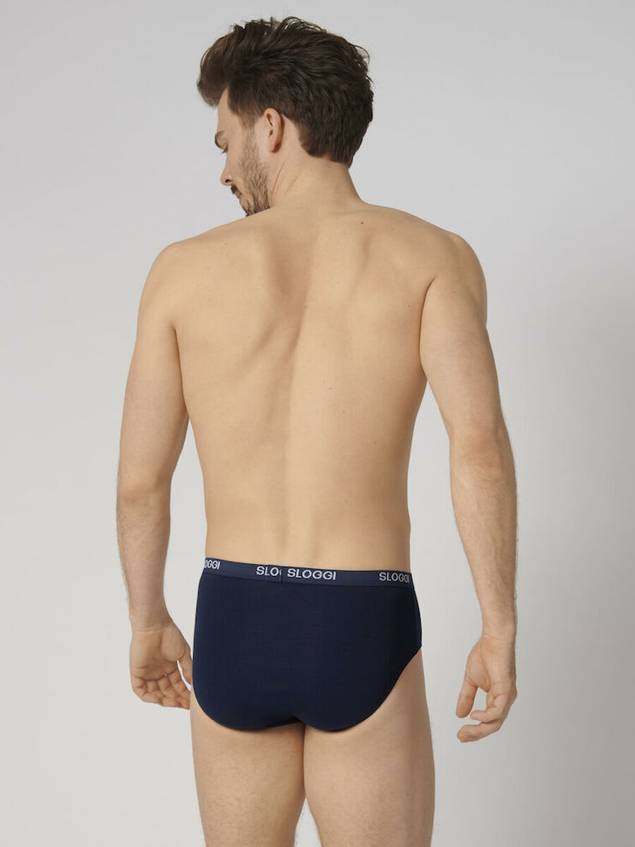 Slip van het merk Sloggi in het Marine