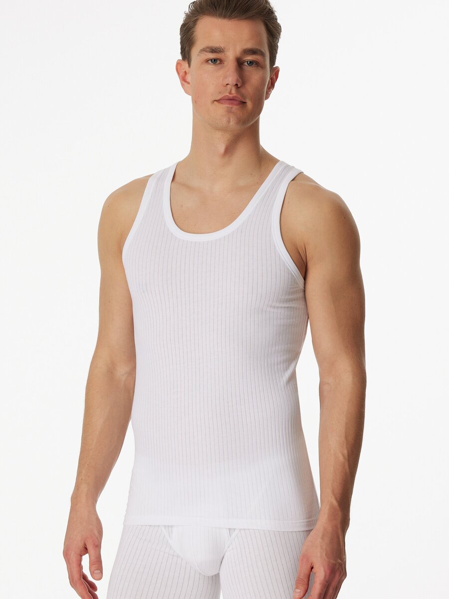 Singlet van het merk Schiesser in het Wit