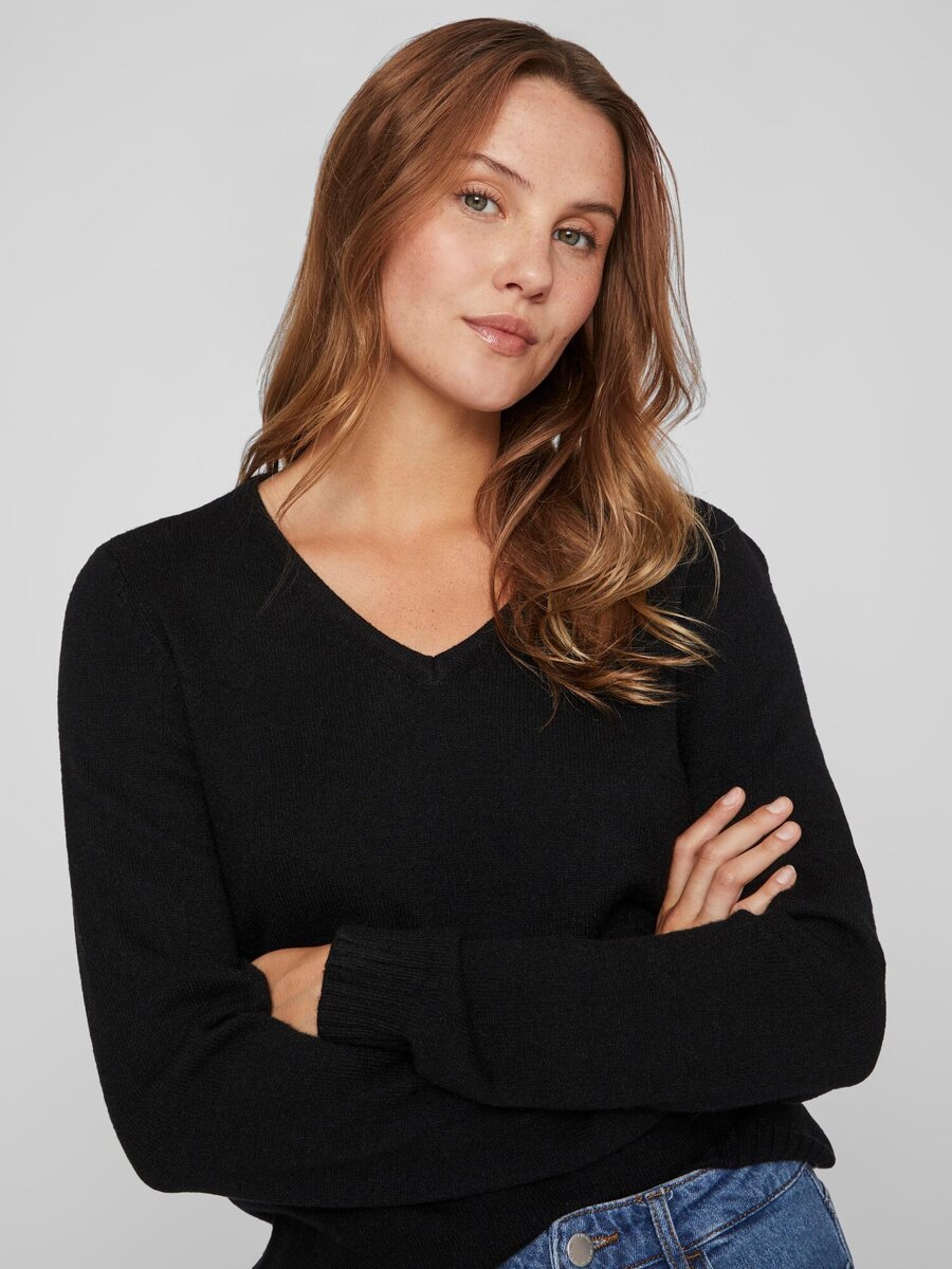 Pull van het merk Vila in het Zwart