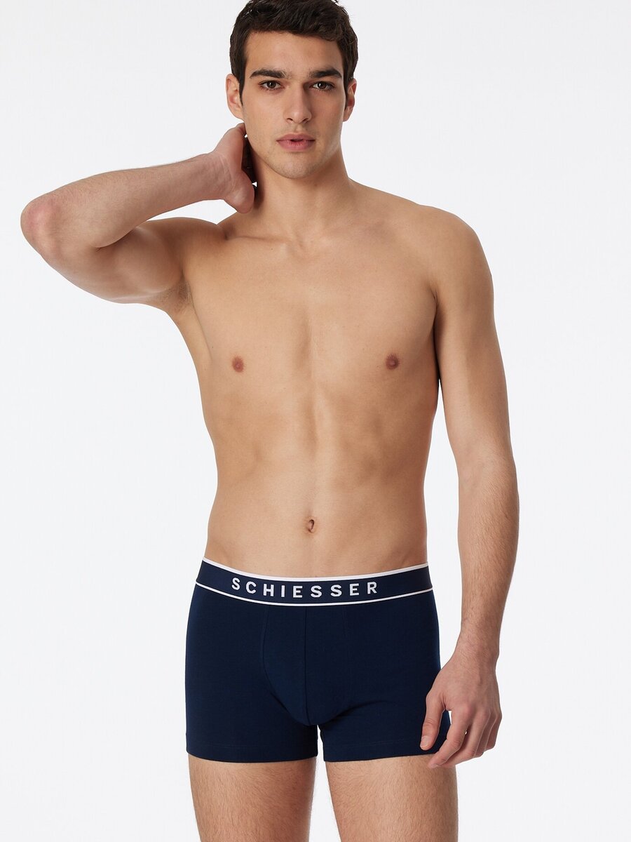 Boxer van het merk Schiesser in het Blauw