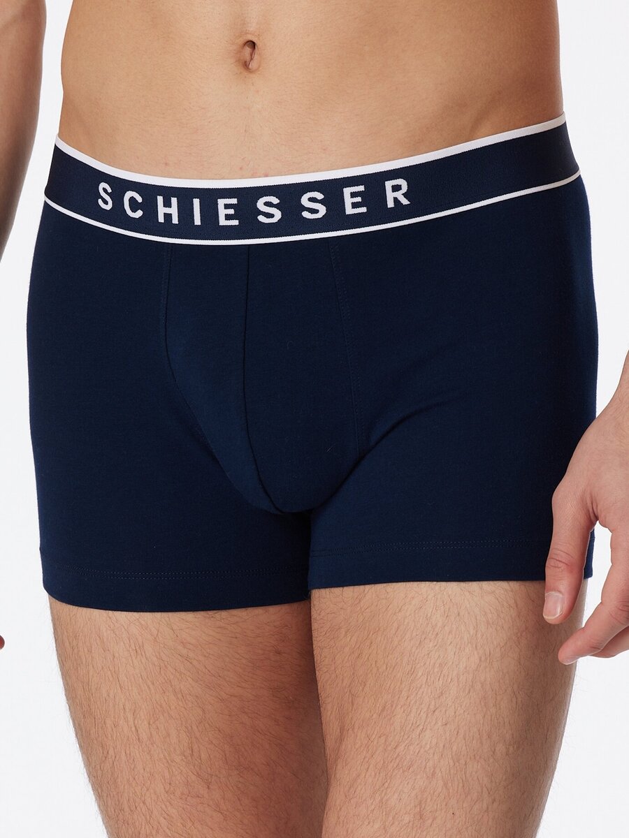 Boxer van het merk Schiesser in het Blauw