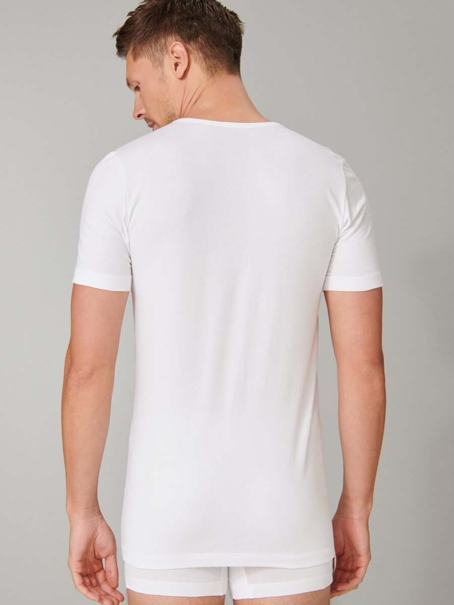 T-shirt van het merk Schiesser in het Wit