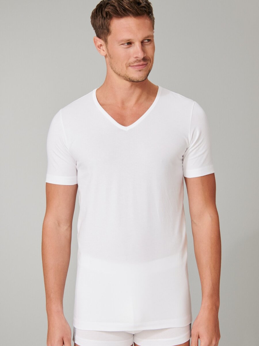 T-shirt van het merk Schiesser in het Wit