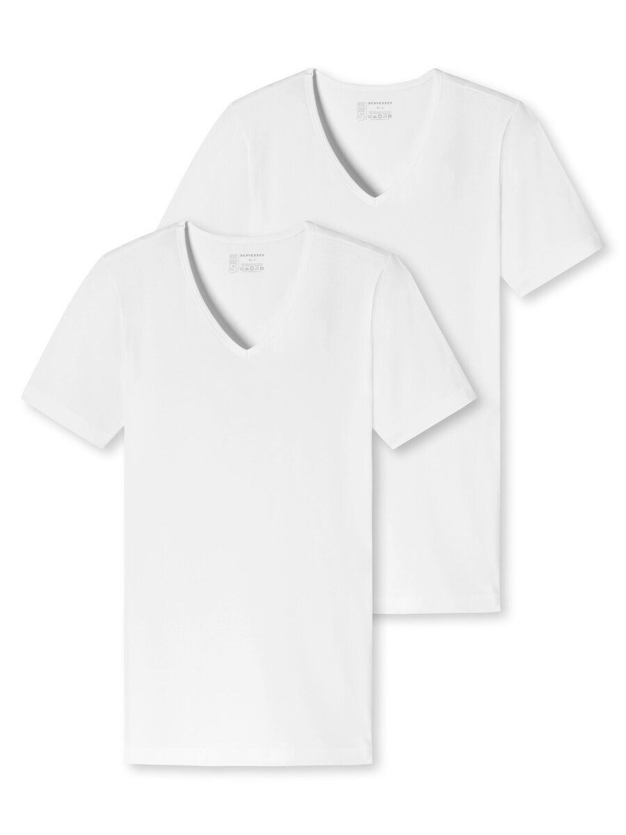 T-shirt van het merk Schiesser in het Wit