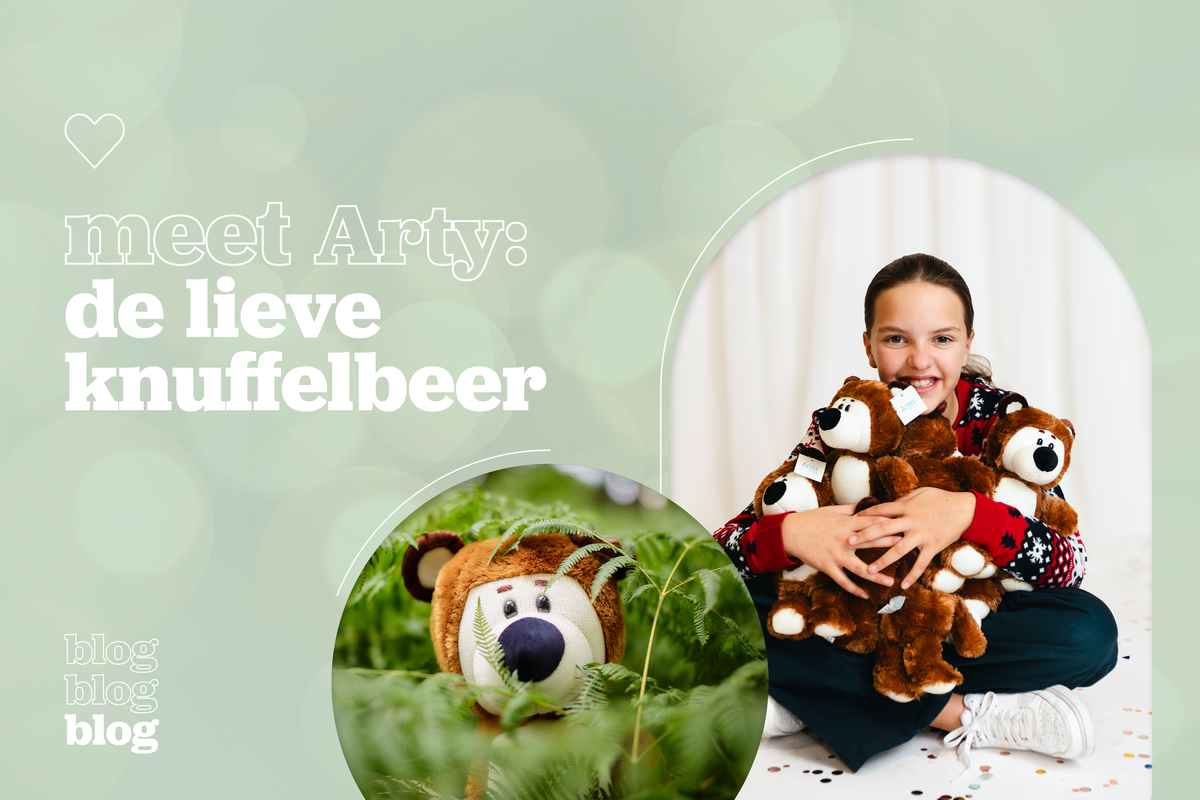 Meet Arty, de lieve knuffelbeer 