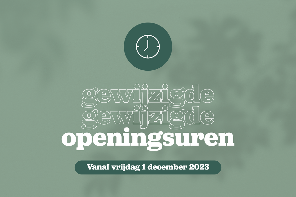 Nieuwe Openingsuren voor Lichtervelde en Izegem vanaf 2/11/2020