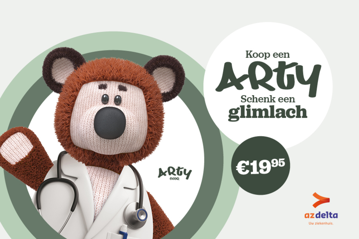 Koop een Arty, schenk een glimlach! 