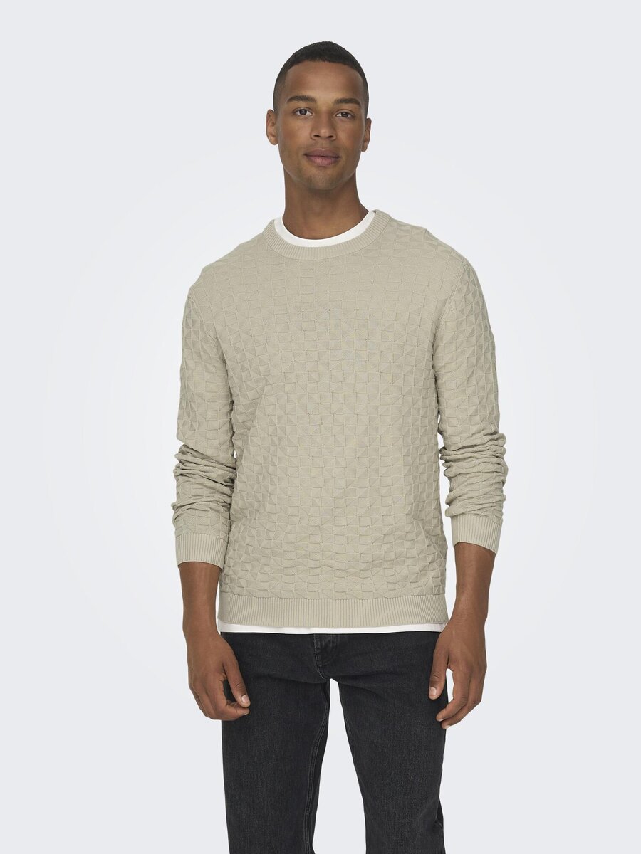 Pull van het merk Only & Sons in het Zilver