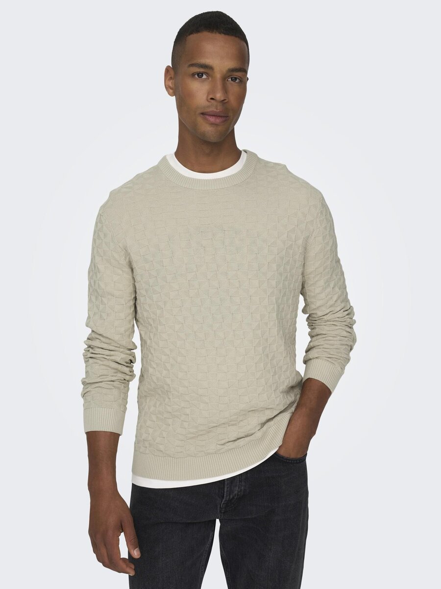 Pull van het merk Only & Sons in het Zilver
