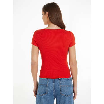 T-shirt van het merk Tommy Jeans in het Rood