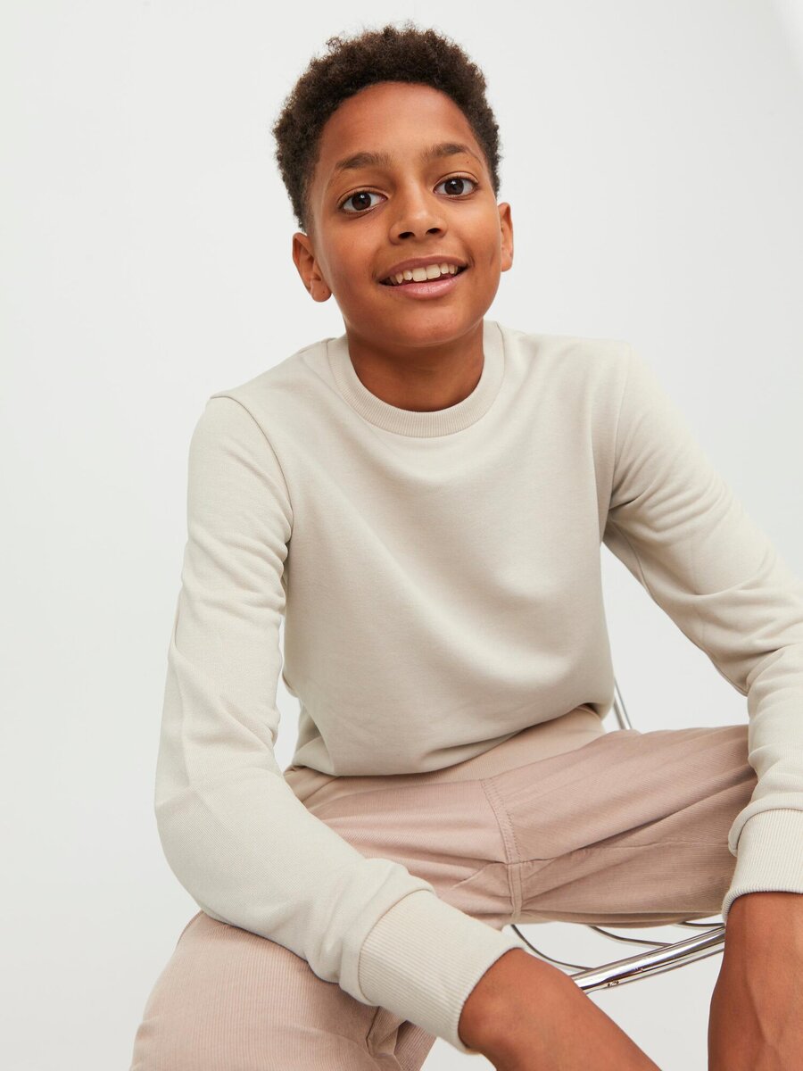 Sweater van het merk Jack & Jones Junior in het Ecru