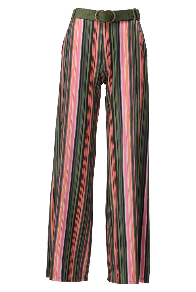 Striped pants with BELT