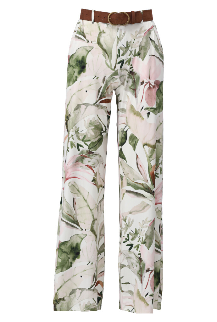 Pants with flower design & BELT