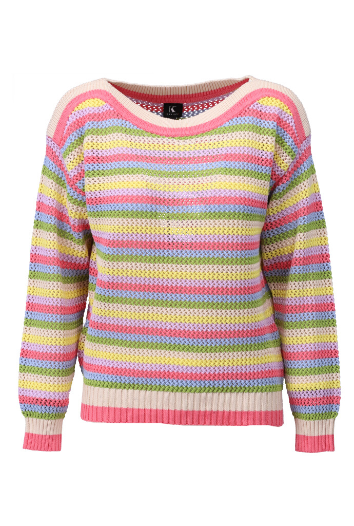 Striped sweater in multicolor