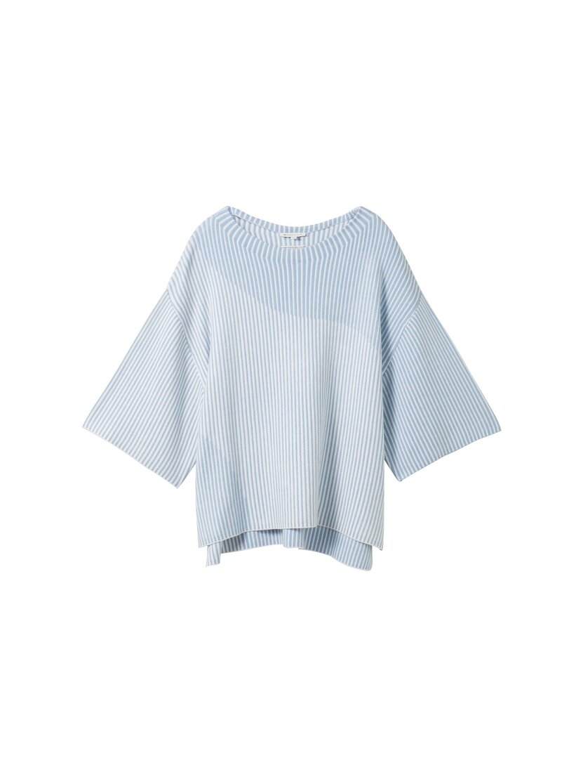 1040336 knit pullover colorblock