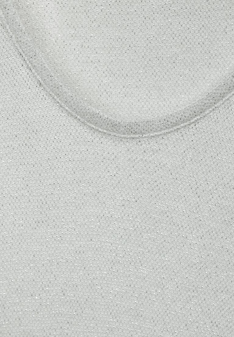 A321147 LTD QR v-neck shiny shirt