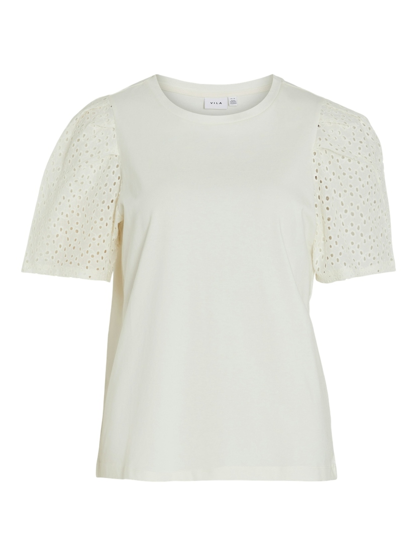 VIMERRY S/S EMB ANGLAISE TOP