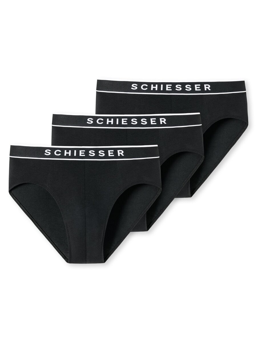 Slip van het merk Schiesser in het Zwart