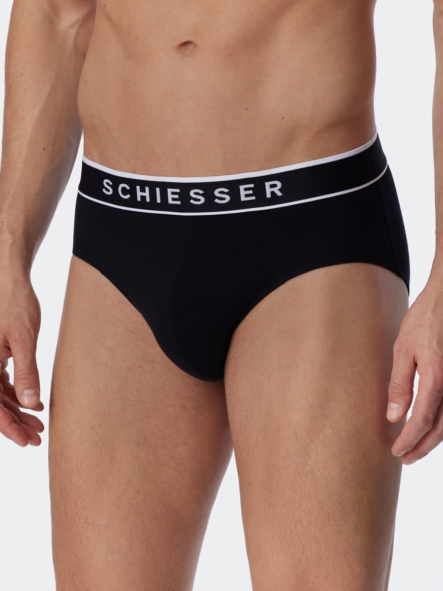 Slip van het merk Schiesser in het Zwart