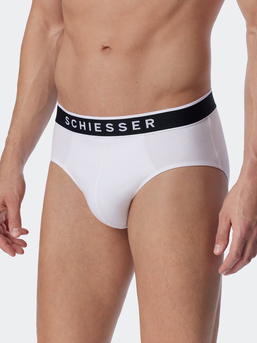 Slip van het merk Schiesser in het Wit