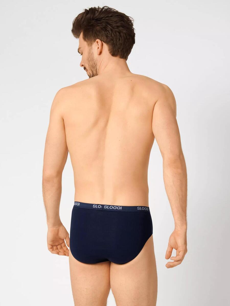 Slip van het merk Sloggi in het Marine