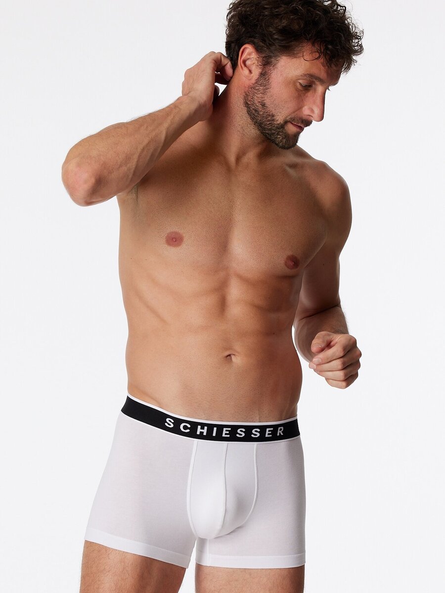 Boxer van het merk Schiesser in het Wit