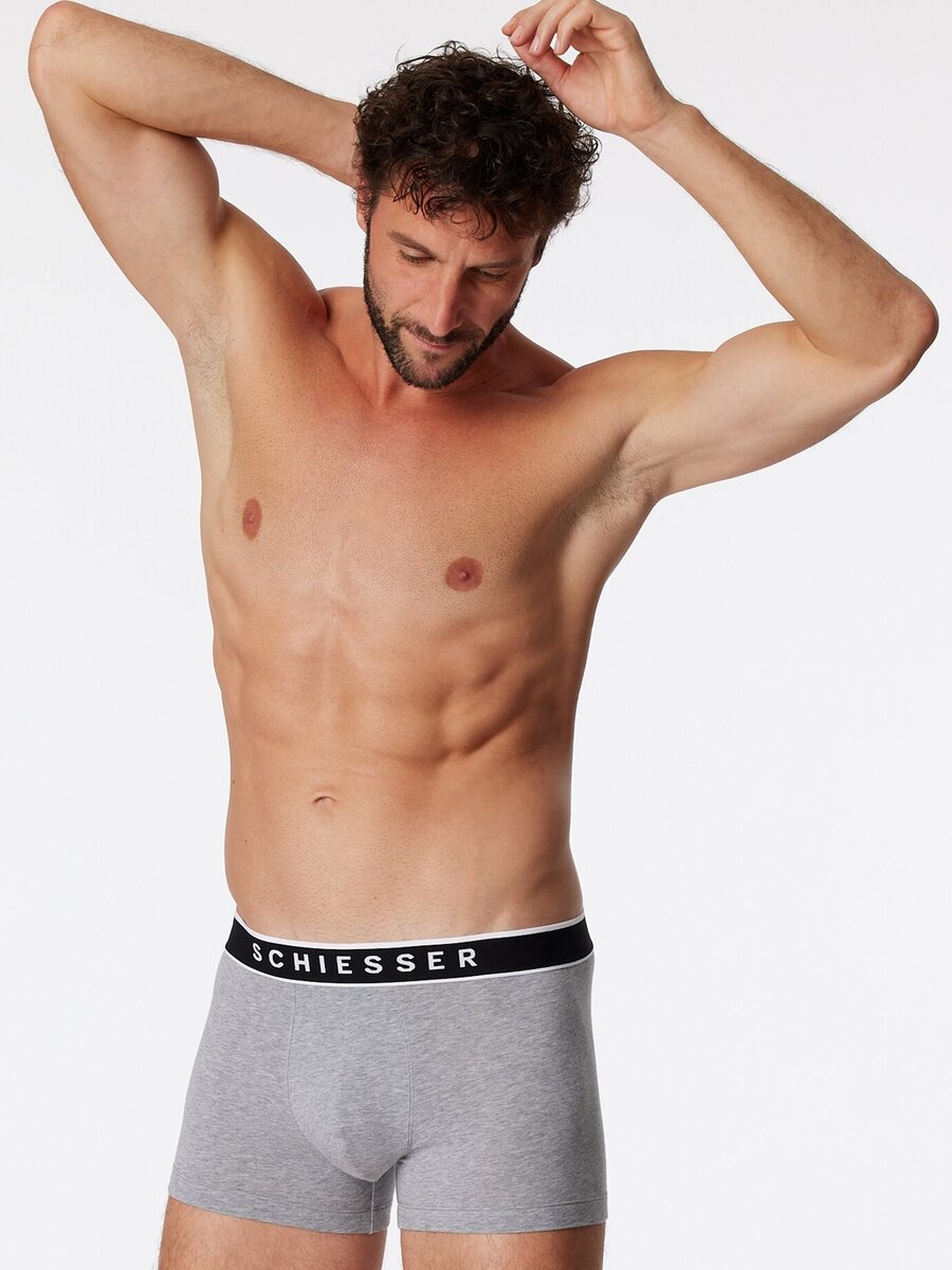 Boxer van het merk Schiesser in het Grijs