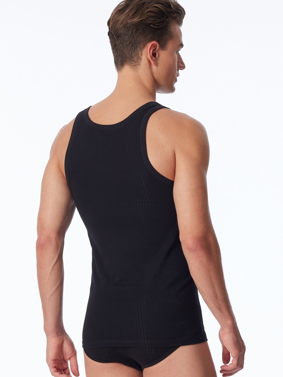 Singlet van het merk Schiesser in het Zwart