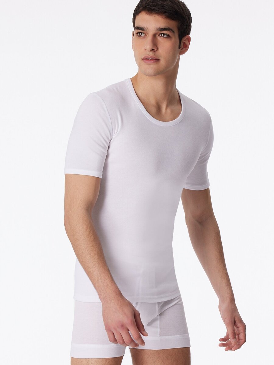 T-shirt van het merk Schiesser in het Wit