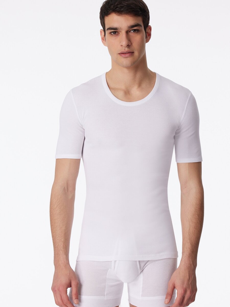 T-shirt van het merk Schiesser in het Wit