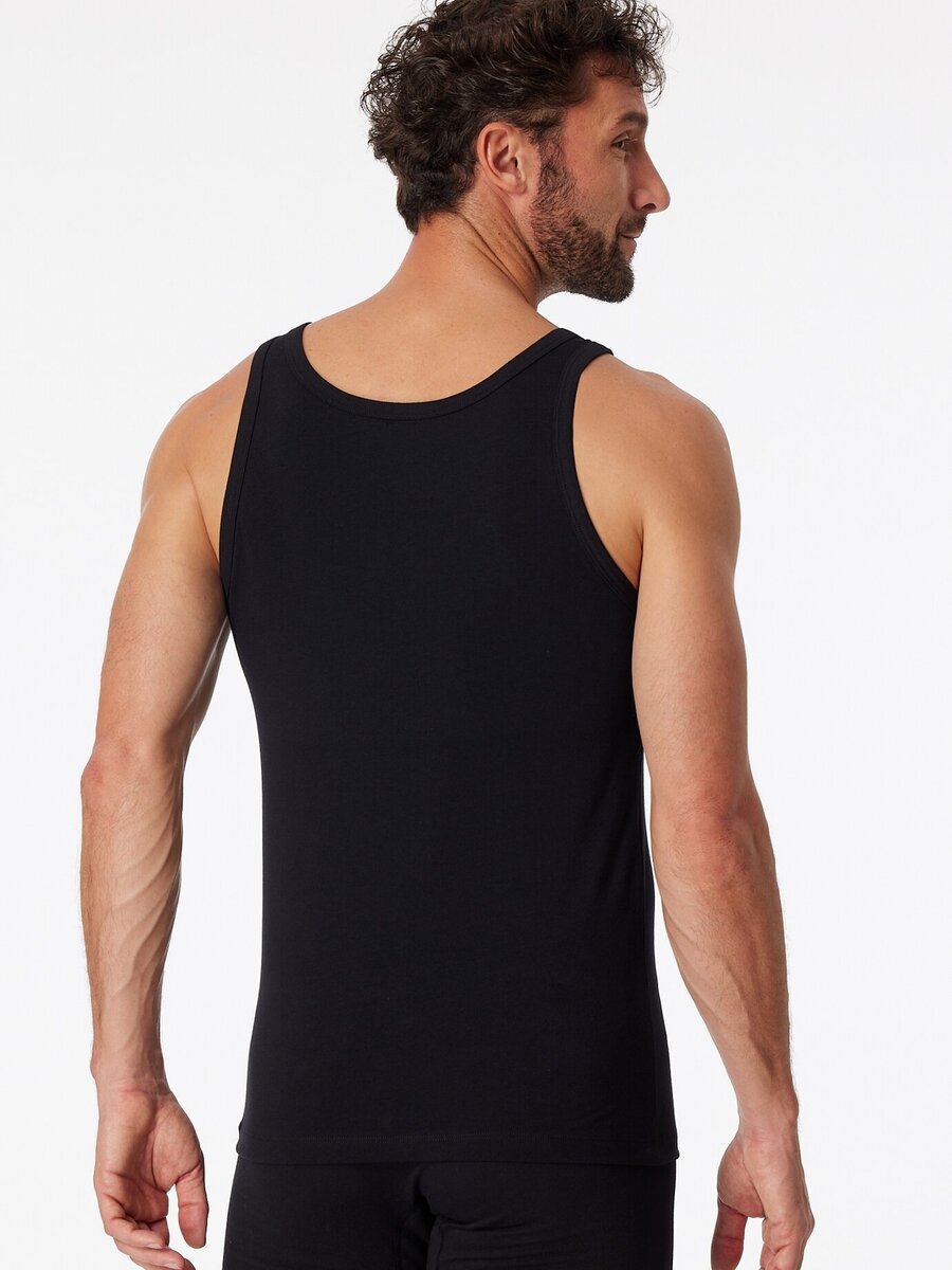 Singlet van het merk Schiesser in het Zwart