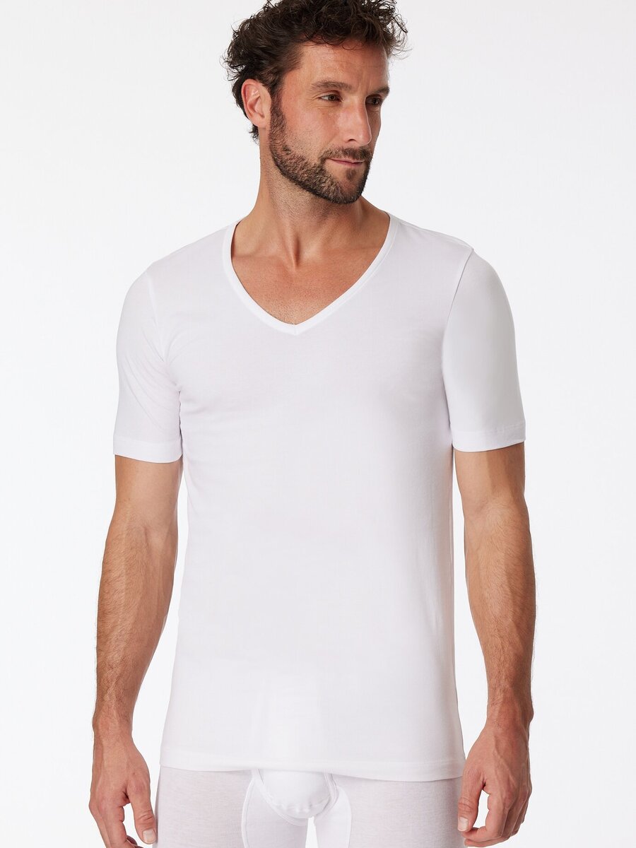 T-shirt van het merk Schiesser in het Wit