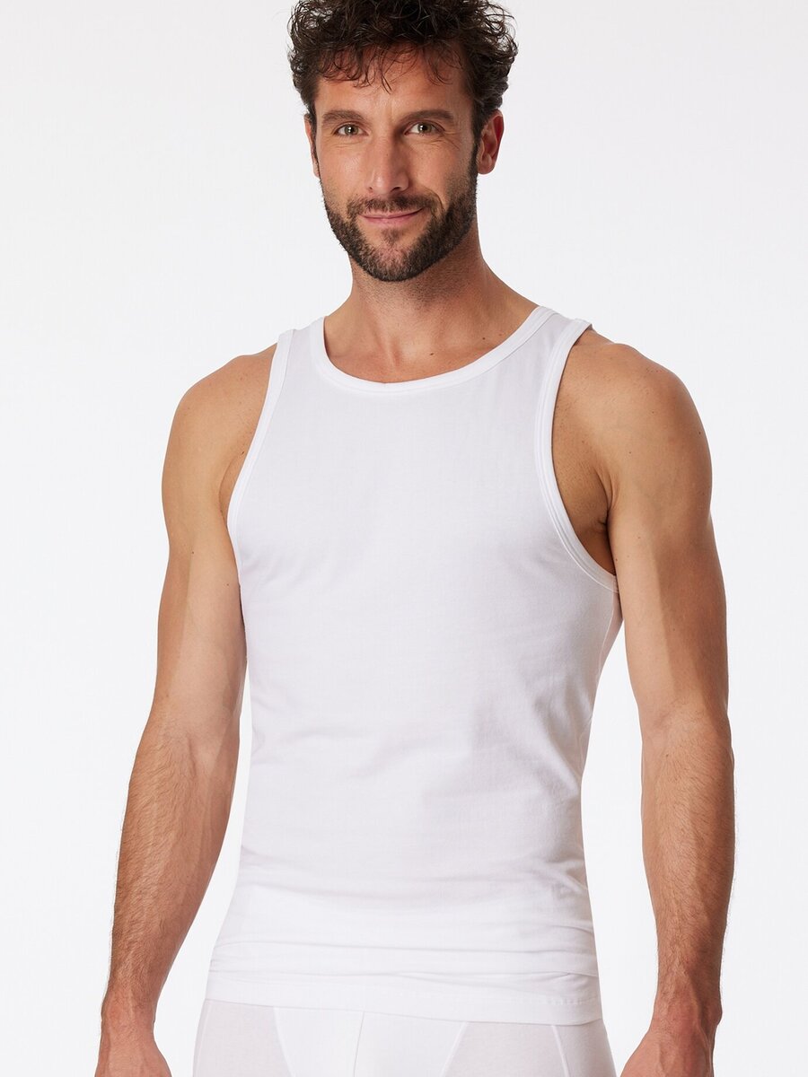 Singlet van het merk Schiesser in het Wit