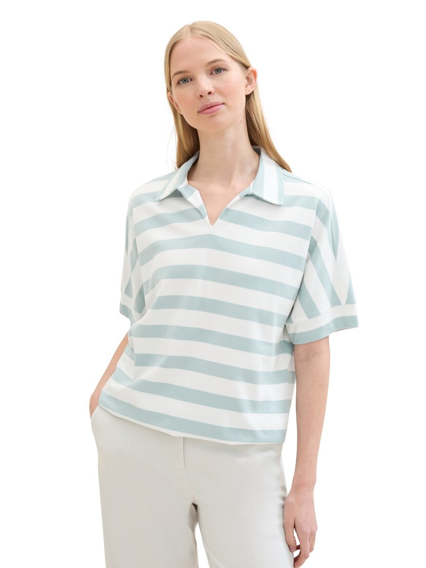1041545 T-shirt polo stripe